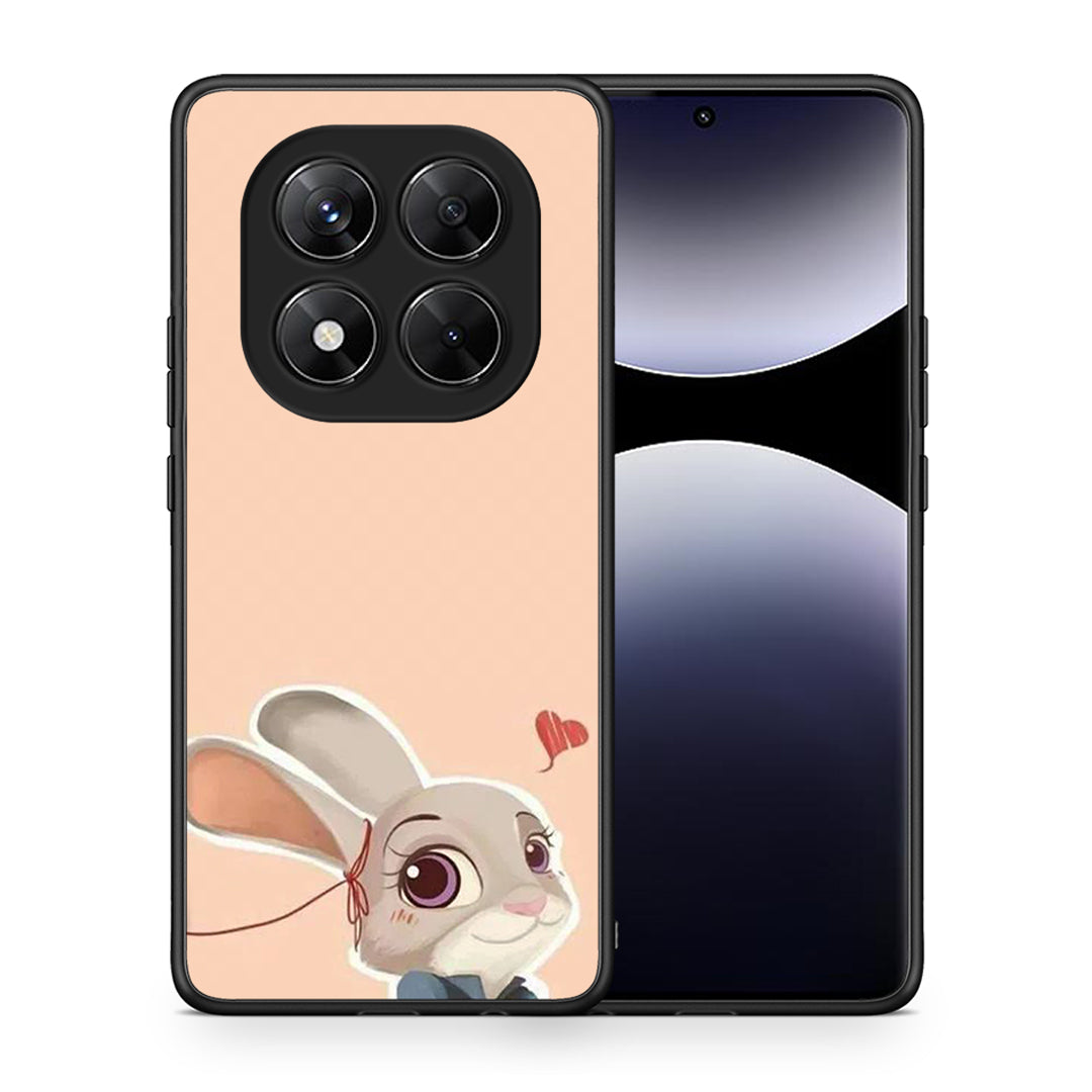 Θήκη Xiaomi Redmi Note 14 Pro 5G / Poco X7 Nick Wilde And Judy Hopps Love 2 από τη Smartfits με σχέδιο στο πίσω μέρος και μαύρο περίβλημα | Xiaomi Redmi Note 14 Pro 5G / Poco X7 Nick Wilde And Judy Hopps Love 2 case with colorful back and black bezels