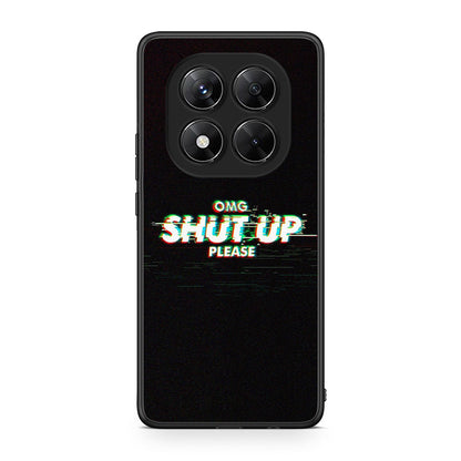 Xiaomi Redmi Note 14 Pro 5G / Poco X7 OMG ShutUp θήκη από τη Smartfits με σχέδιο στο πίσω μέρος και μαύρο περίβλημα | Smartphone case with colorful back and black bezels by Smartfits