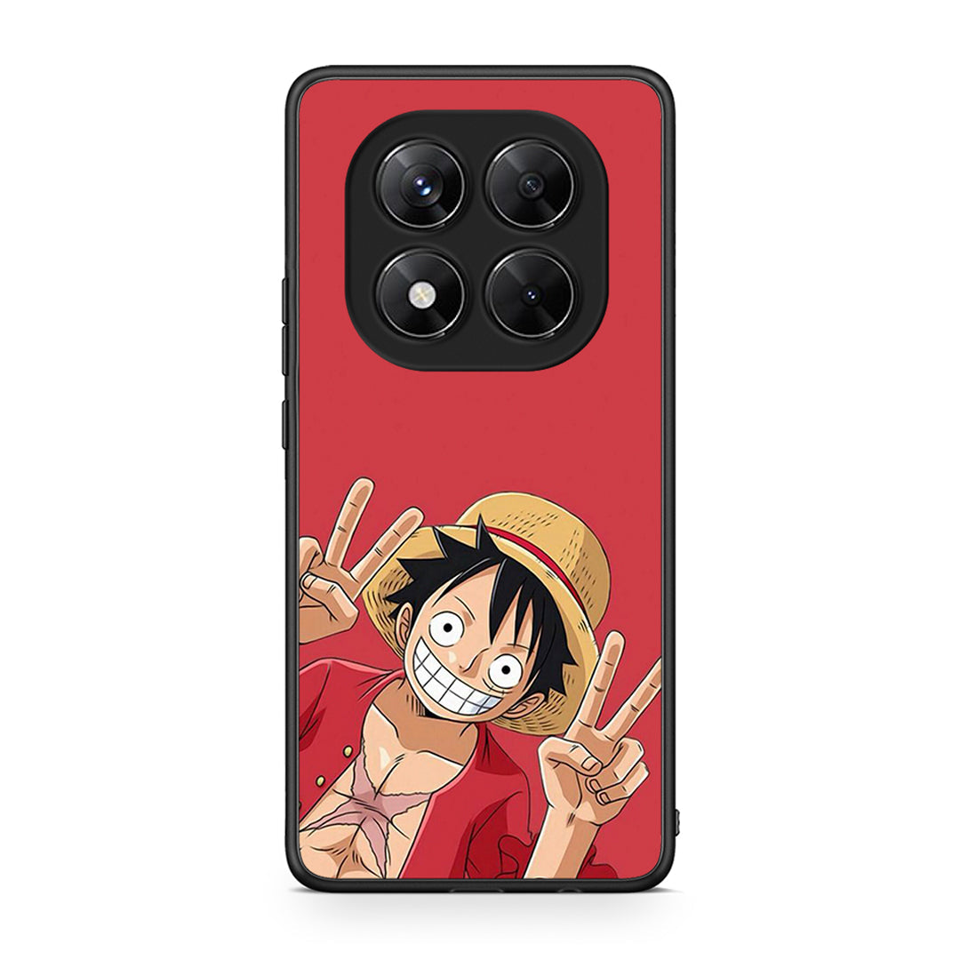Xiaomi Redmi Note 14 Pro 5G / Poco X7 Pirate Luffy Θήκη από τη Smartfits με σχέδιο στο πίσω μέρος και μαύρο περίβλημα | Smartphone case with colorful back and black bezels by Smartfits