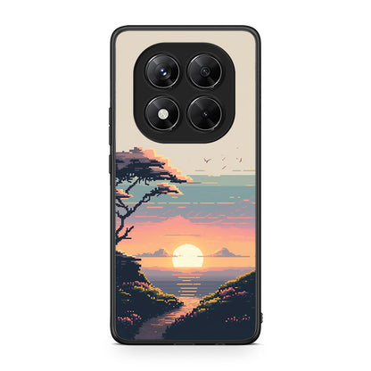 Xiaomi Redmi Note 14 Pro 5G / Poco X7 Pixel Sunset Θήκη από τη Smartfits με σχέδιο στο πίσω μέρος και μαύρο περίβλημα | Smartphone case with colorful back and black bezels by Smartfits