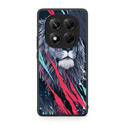 4 - Xiaomi Redmi Note 14 Pro 5G / Poco X7 Lion Designer PopArt case, cover, bumper