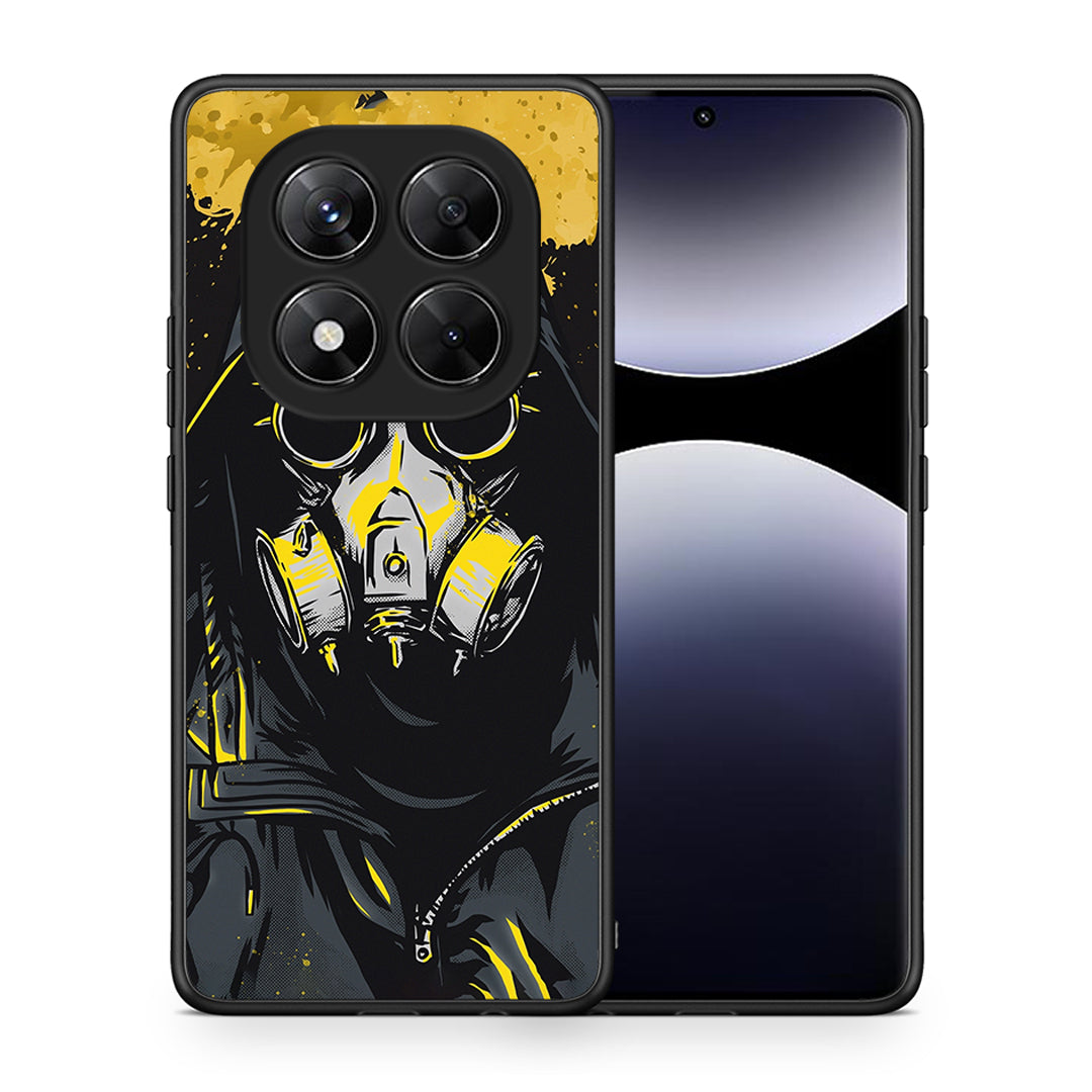 Θήκη Xiaomi Redmi Note 14 Pro 5G / Poco X7 Mask PopArt από τη Smartfits με σχέδιο στο πίσω μέρος και μαύρο περίβλημα | Xiaomi Redmi Note 14 Pro 5G / Poco X7 Mask PopArt case with colorful back and black bezels