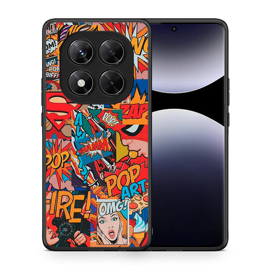 Θήκη Xiaomi Redmi Note 14 Pro 5G / Poco X7 PopArt OMG από τη Smartfits με σχέδιο στο πίσω μέρος και μαύρο περίβλημα | Xiaomi Redmi Note 14 Pro 5G / Poco X7 PopArt OMG case with colorful back and black bezels