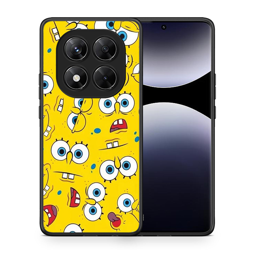Θήκη Xiaomi Redmi Note 14 Pro 5G / Poco X7 Sponge PopArt από τη Smartfits με σχέδιο στο πίσω μέρος και μαύρο περίβλημα | Xiaomi Redmi Note 14 Pro 5G / Poco X7 Sponge PopArt case with colorful back and black bezels