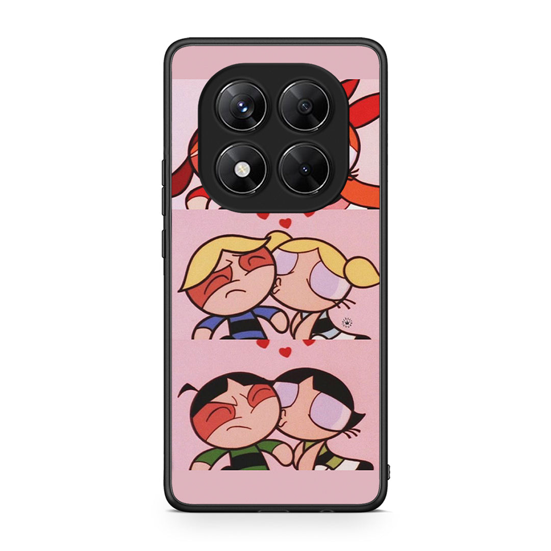 Xiaomi Redmi Note 14 Pro 5G / Poco X7 Puff Love Θήκη Αγίου Βαλεντίνου από τη Smartfits με σχέδιο στο πίσω μέρος και μαύρο περίβλημα | Smartphone case with colorful back and black bezels by Smartfits