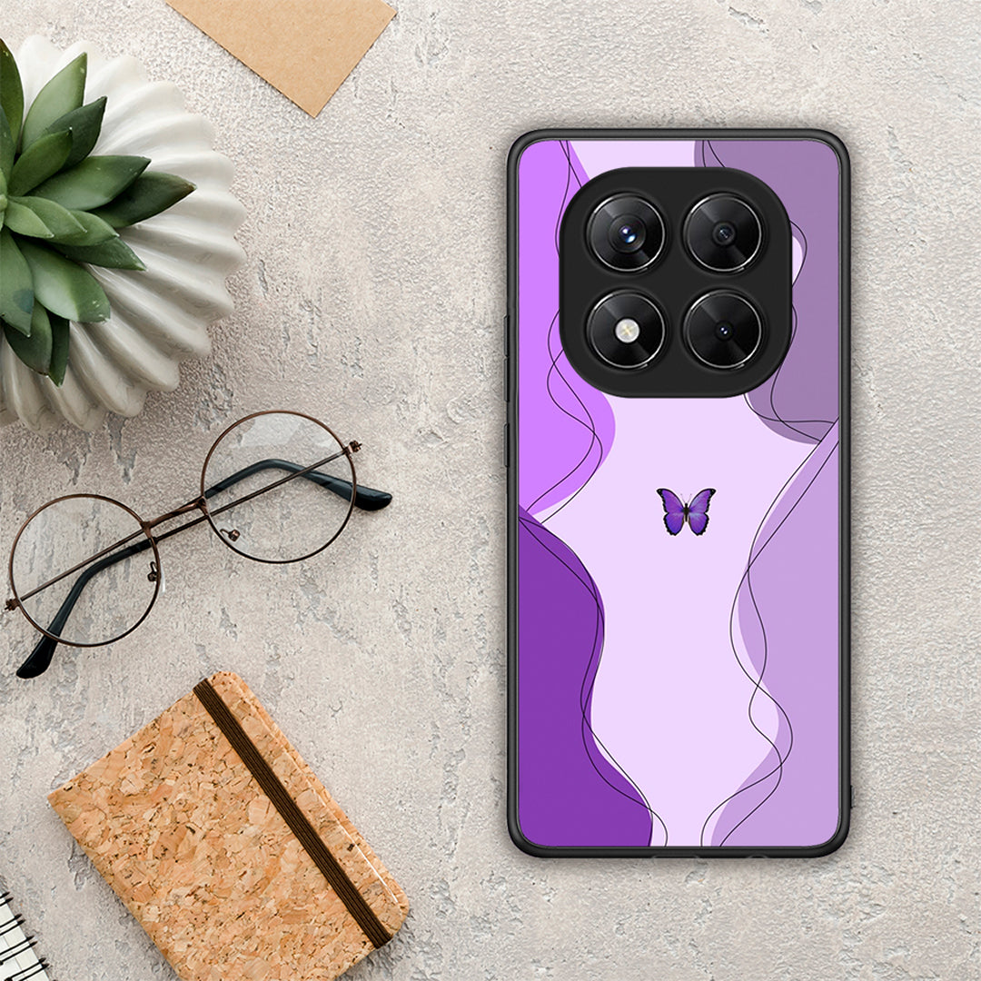 Purple Mariposa - Xiaomi Redmi Note 14 Pro 5G / Poco X7 θήκη