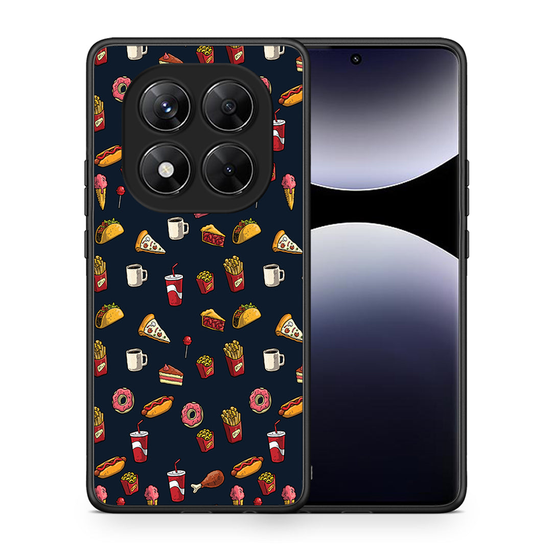 Θήκη Xiaomi Redmi Note 14 Pro 5G / Poco X7 Hungry Random από τη Smartfits με σχέδιο στο πίσω μέρος και μαύρο περίβλημα | Xiaomi Redmi Note 14 Pro 5G / Poco X7 Hungry Random case with colorful back and black bezels