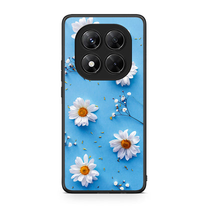 Xiaomi Redmi Note 14 Pro 5G / Poco X7 Real Daisies θήκη από τη Smartfits με σχέδιο στο πίσω μέρος και μαύρο περίβλημα | Smartphone case with colorful back and black bezels by Smartfits