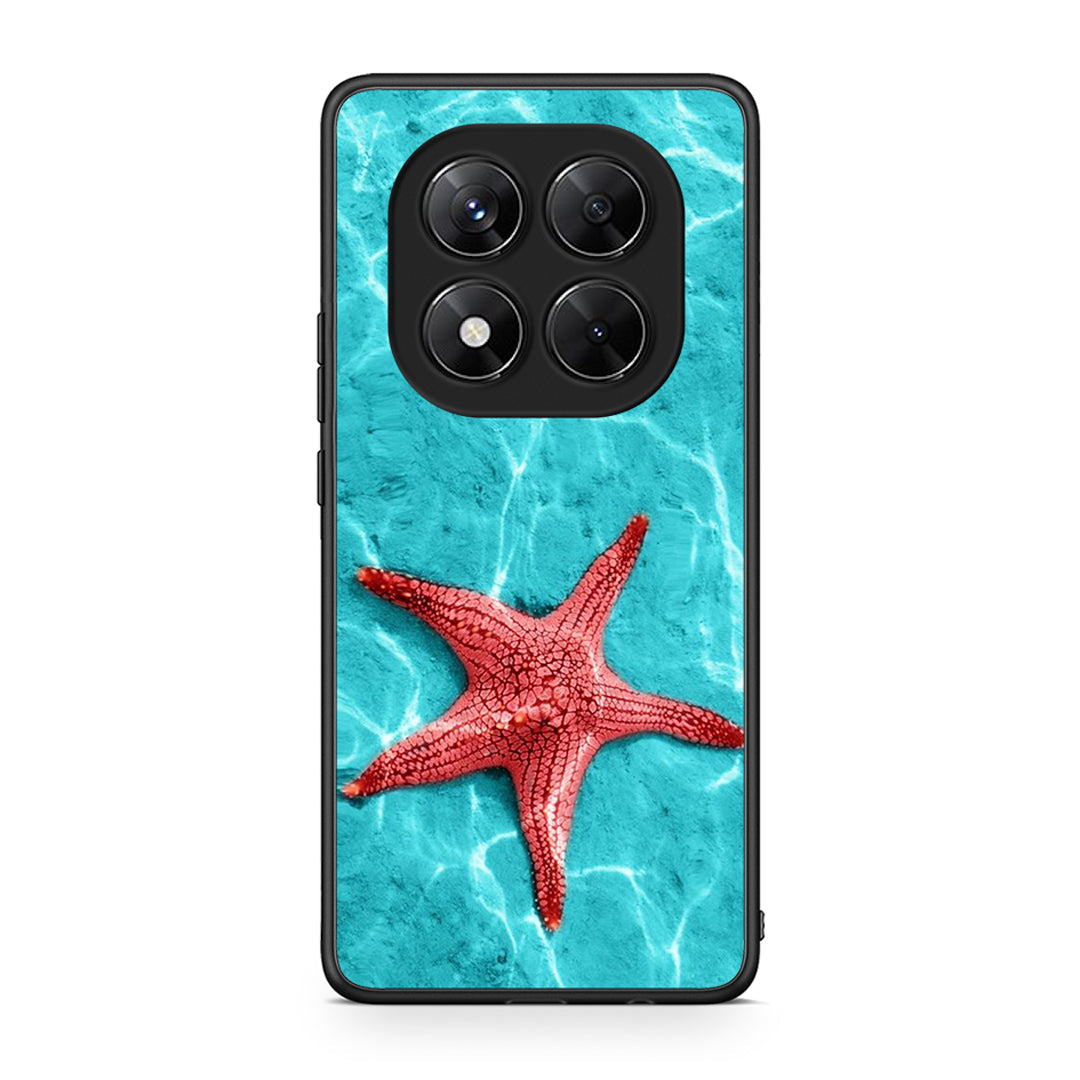Xiaomi Redmi Note 14 Pro 5G / Poco X7 Red Starfish Θήκη από τη Smartfits με σχέδιο στο πίσω μέρος και μαύρο περίβλημα | Smartphone case with colorful back and black bezels by Smartfits