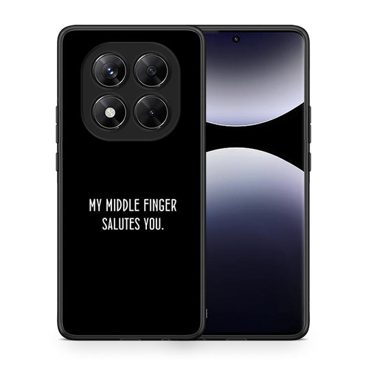 Θήκη Xiaomi Redmi Note 14 Pro 5G / Poco X7 Salute από τη Smartfits με σχέδιο στο πίσω μέρος και μαύρο περίβλημα | Xiaomi Redmi Note 14 Pro 5G / Poco X7 Salute case with colorful back and black bezels
