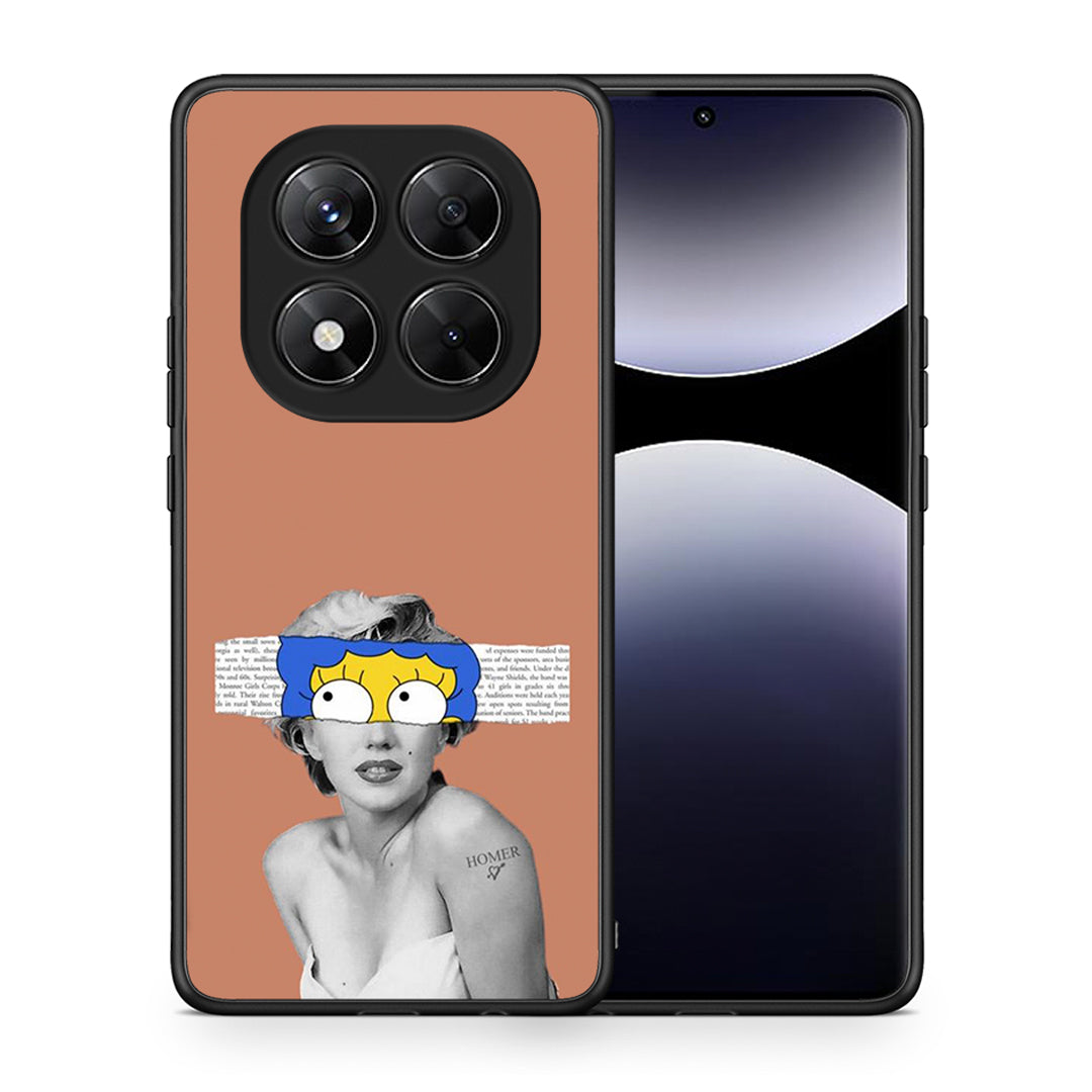 Θήκη Xiaomi Redmi Note 14 Pro 5G / Poco X7 Sim Merilyn από τη Smartfits με σχέδιο στο πίσω μέρος και μαύρο περίβλημα | Xiaomi Redmi Note 14 Pro 5G / Poco X7 Sim Merilyn case with colorful back and black bezels