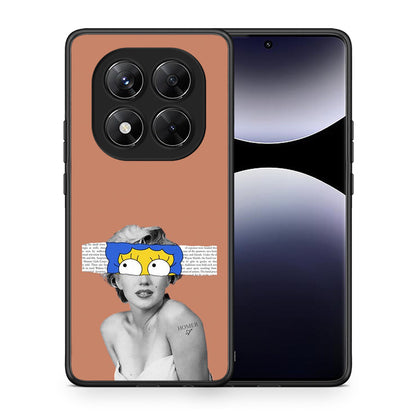 Θήκη Xiaomi Redmi Note 14 Pro 5G / Poco X7 Sim Merilyn από τη Smartfits με σχέδιο στο πίσω μέρος και μαύρο περίβλημα | Xiaomi Redmi Note 14 Pro 5G / Poco X7 Sim Merilyn case with colorful back and black bezels