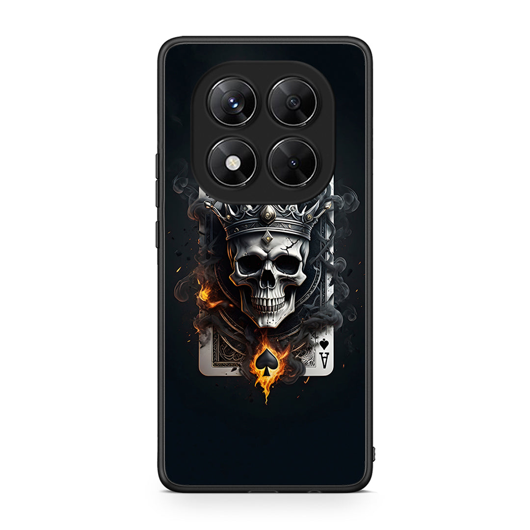 Xiaomi Redmi Note 14 Pro 5G / Poco X7 Skull King Ace θήκη από τη Smartfits με σχέδιο στο πίσω μέρος και μαύρο περίβλημα | Smartphone case with colorful back and black bezels by Smartfits