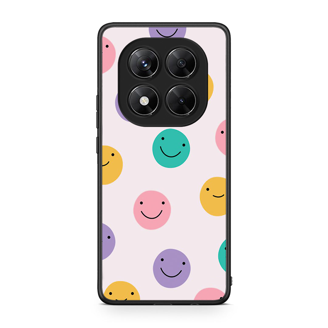 Xiaomi Redmi Note 14 Pro 5G / Poco X7 Smiley Faces θήκη από τη Smartfits με σχέδιο στο πίσω μέρος και μαύρο περίβλημα | Smartphone case with colorful back and black bezels by Smartfits