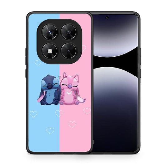 Θήκη Xiaomi Redmi Note 14 Pro 5G / Poco X7 Stitch And Angel από τη Smartfits με σχέδιο στο πίσω μέρος και μαύρο περίβλημα | Xiaomi Redmi Note 14 Pro 5G / Poco X7 Stitch And Angel case with colorful back and black bezels