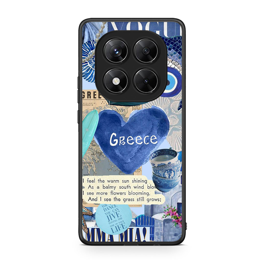 Xiaomi Redmi Note 14 Pro 5G / Poco X7 Summer In Greece Θήκη από τη Smartfits με σχέδιο στο πίσω μέρος και μαύρο περίβλημα | Smartphone case with colorful back and black bezels by Smartfits