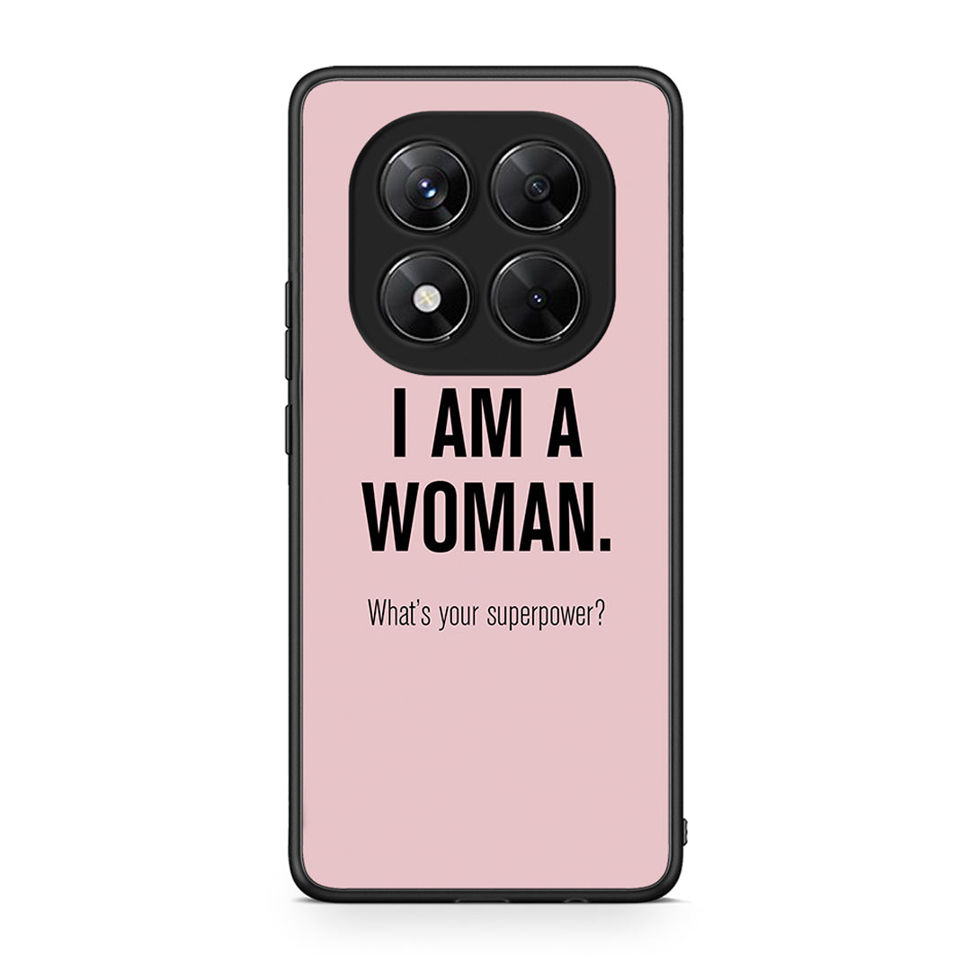 Xiaomi Redmi Note 14 Pro 5G / Poco X7 Superpower Woman θήκη από τη Smartfits με σχέδιο στο πίσω μέρος και μαύρο περίβλημα | Smartphone case with colorful back and black bezels by Smartfits