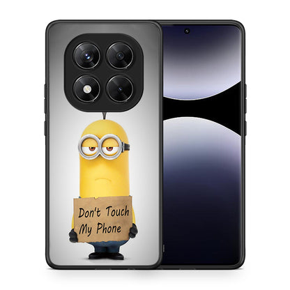 Θήκη Xiaomi Redmi Note 14 Pro 5G / Poco X7 Minion Text από τη Smartfits με σχέδιο στο πίσω μέρος και μαύρο περίβλημα | Xiaomi Redmi Note 14 Pro 5G / Poco X7 Minion Text case with colorful back and black bezels