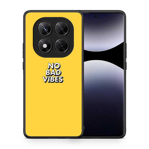 Θήκη Xiaomi Redmi Note 14 Pro 5G / Poco X7 Vibes Text από τη Smartfits με σχέδιο στο πίσω μέρος και μαύρο περίβλημα | Xiaomi Redmi Note 14 Pro 5G / Poco X7 Vibes Text case with colorful back and black bezels