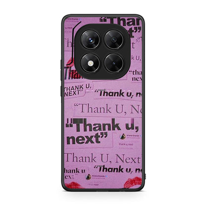 Xiaomi Redmi Note 14 Pro 5G / Poco X7 Thank You Next Θήκη Αγίου Βαλεντίνου από τη Smartfits με σχέδιο στο πίσω μέρος και μαύρο περίβλημα | Smartphone case with colorful back and black bezels by Smartfits