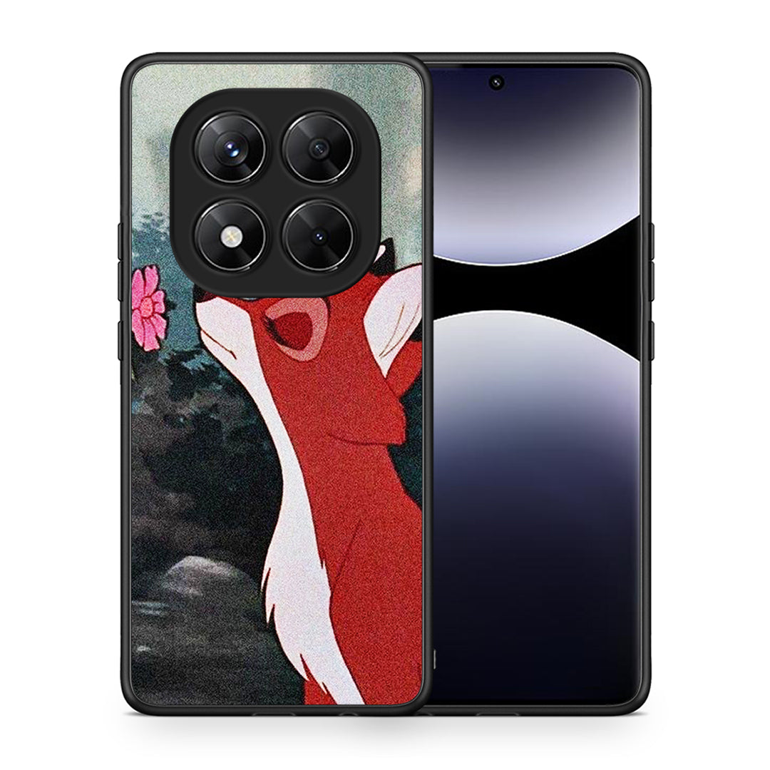 Θήκη Xiaomi Redmi Note 14 Pro 5G / Poco X7 Tod And Vixey Love 2 από τη Smartfits με σχέδιο στο πίσω μέρος και μαύρο περίβλημα | Xiaomi Redmi Note 14 Pro 5G / Poco X7 Tod And Vixey Love 2 case with colorful back and black bezels