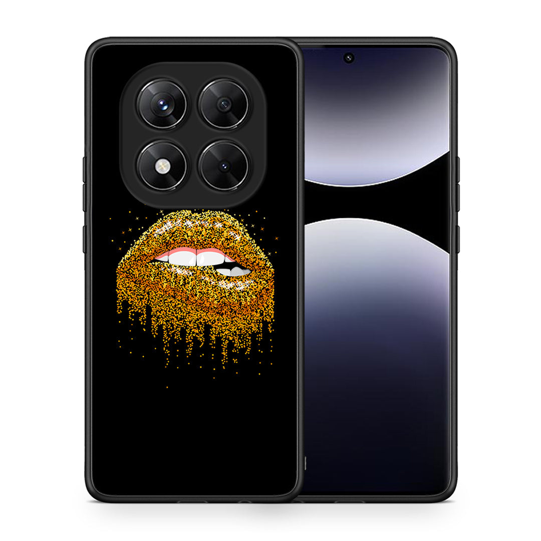 Θήκη Xiaomi Redmi Note 14 Pro 5G / Poco X7 Golden Valentine από τη Smartfits με σχέδιο στο πίσω μέρος και μαύρο περίβλημα | Xiaomi Redmi Note 14 Pro 5G / Poco X7 Golden Valentine case with colorful back and black bezels