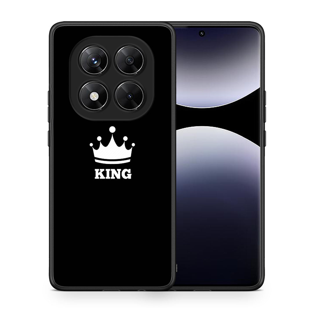 Θήκη Xiaomi Redmi Note 14 Pro 5G / Poco X7 King Valentine από τη Smartfits με σχέδιο στο πίσω μέρος και μαύρο περίβλημα | Xiaomi Redmi Note 14 Pro 5G / Poco X7 King Valentine case with colorful back and black bezels