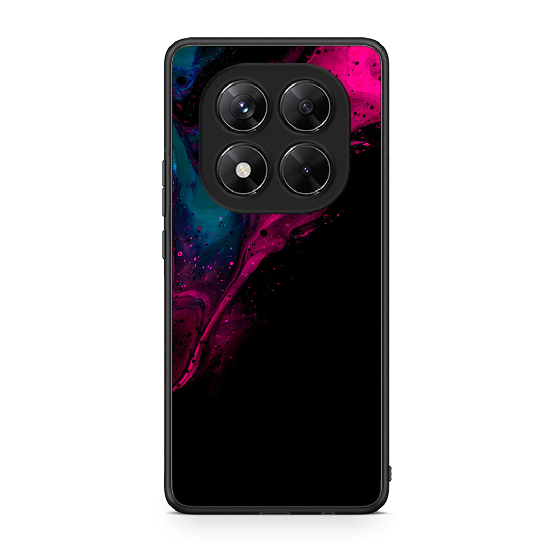 4 - Xiaomi Redmi Note 14 Pro 5G / Poco X7 Pink Black Watercolor case, cover, bumper