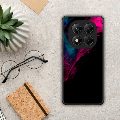 Watercolor Pink Black - Xiaomi Redmi Note 14 Pro 5G / Poco X7 θήκη