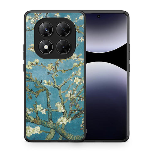 Θήκη Xiaomi Redmi Note 14 Pro 5G / Poco X7 White Blossoms από τη Smartfits με σχέδιο στο πίσω μέρος και μαύρο περίβλημα | Xiaomi Redmi Note 14 Pro 5G / Poco X7 White Blossoms case with colorful back and black bezels