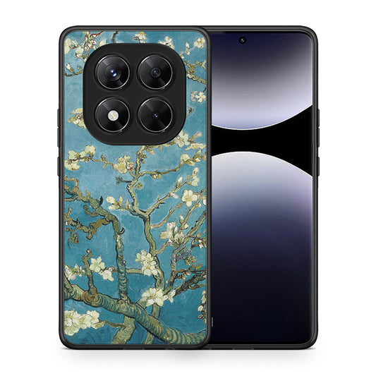 Θήκη Xiaomi Redmi Note 14 Pro 5G / Poco X7 White Blossoms από τη Smartfits με σχέδιο στο πίσω μέρος και μαύρο περίβλημα | Xiaomi Redmi Note 14 Pro 5G / Poco X7 White Blossoms case with colorful back and black bezels