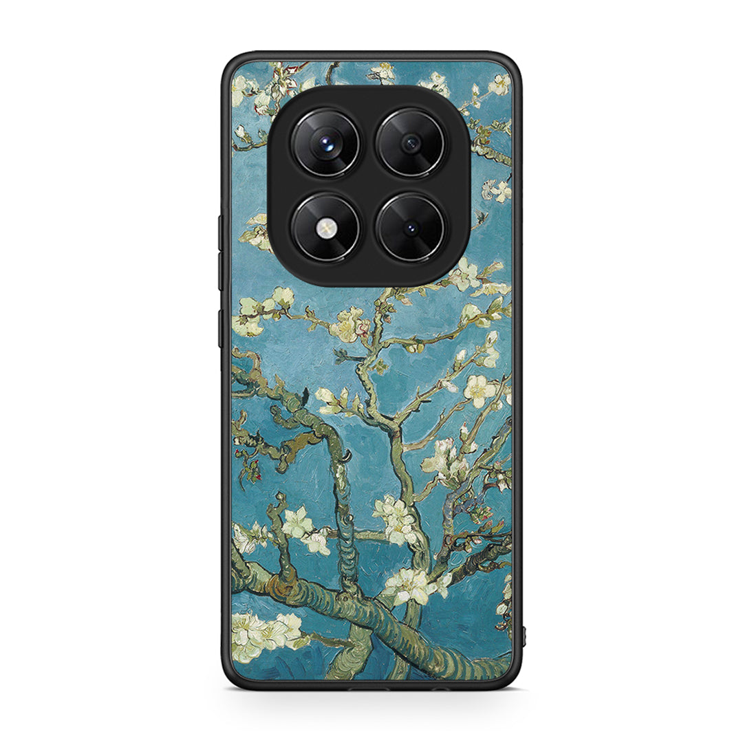 Xiaomi Redmi Note 14 Pro 5G / Poco X7 White Blossoms θήκη από τη Smartfits με σχέδιο στο πίσω μέρος και μαύρο περίβλημα | Smartphone case with colorful back and black bezels by Smartfits