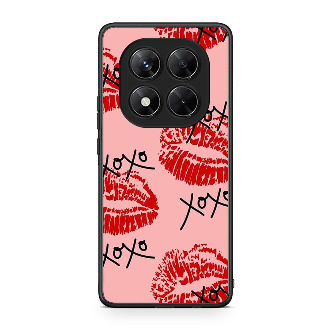 Xiaomi Redmi Note 14 Pro 5G / Poco X7 XOXO Lips θήκη από τη Smartfits με σχέδιο στο πίσω μέρος και μαύρο περίβλημα | Smartphone case with colorful back and black bezels by Smartfits