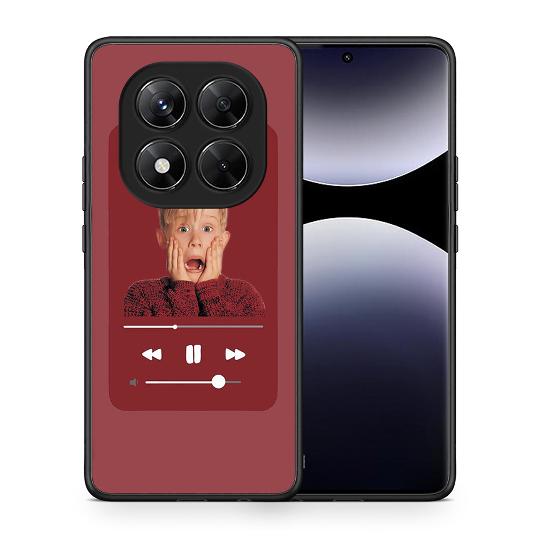 Θήκη Xiaomi Redmi Note 14 Pro 5G / Poco X7 Xmas Alone Music από τη Smartfits με σχέδιο στο πίσω μέρος και μαύρο περίβλημα | Xiaomi Redmi Note 14 Pro 5G / Poco X7 Xmas Alone Music case with colorful back and black bezels
