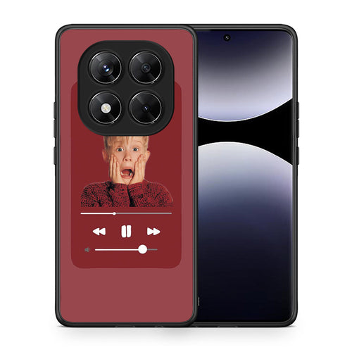 Θήκη Xiaomi Redmi Note 14 Pro 5G / Poco X7 Xmas Alone Music από τη Smartfits με σχέδιο στο πίσω μέρος και μαύρο περίβλημα | Xiaomi Redmi Note 14 Pro 5G / Poco X7 Xmas Alone Music case with colorful back and black bezels