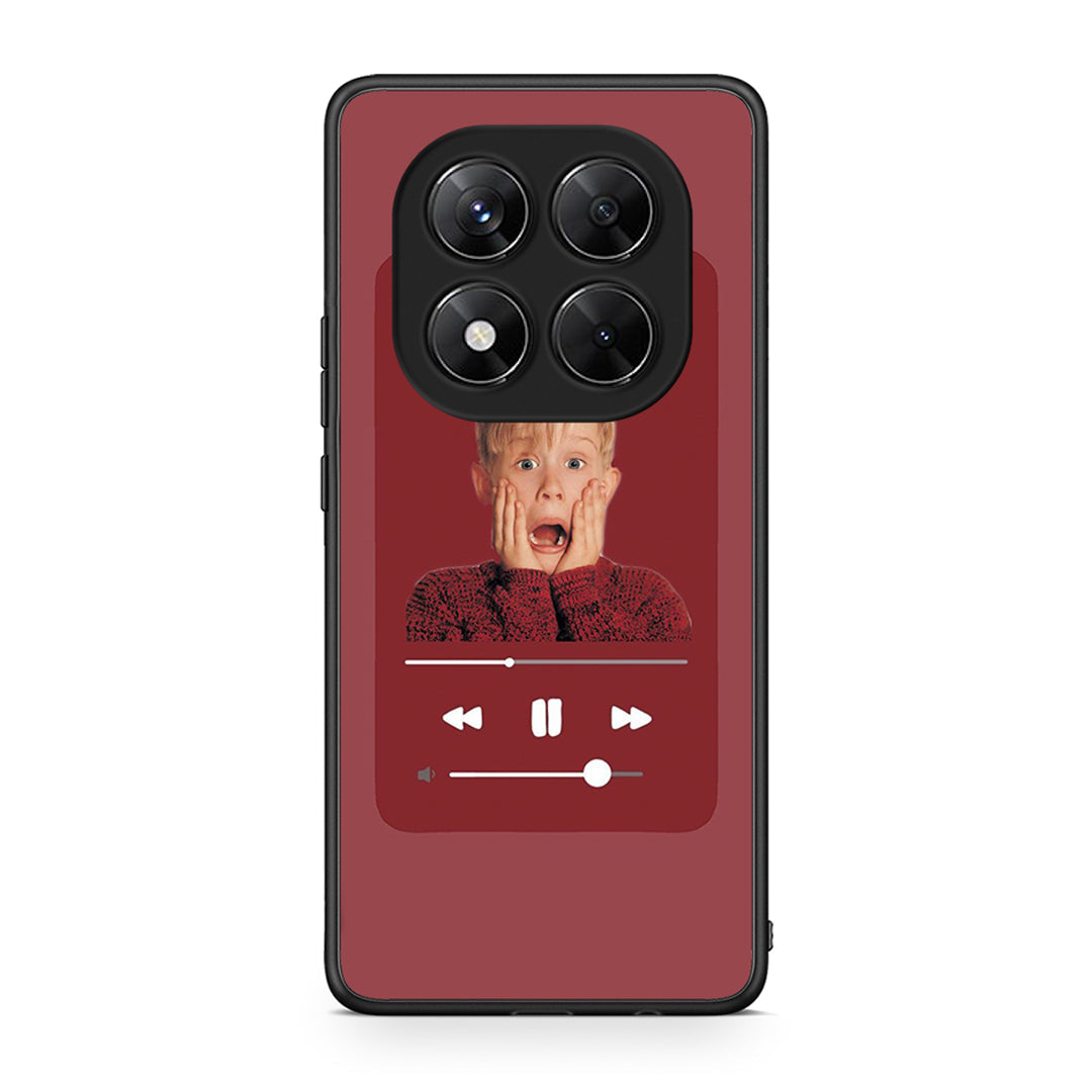 Xiaomi Redmi Note 14 Pro 5G / Poco X7 Xmas Alone Music θήκη από τη Smartfits με σχέδιο στο πίσω μέρος και μαύρο περίβλημα | Smartphone case with colorful back and black bezels by Smartfits