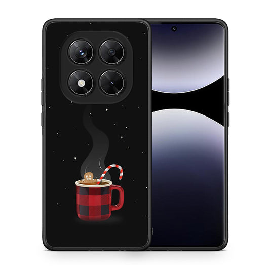Θήκη Xiaomi Redmi Note 14 Pro 5G / Poco X7 Xmas Bathing από τη Smartfits με σχέδιο στο πίσω μέρος και μαύρο περίβλημα | Xiaomi Redmi Note 14 Pro 5G / Poco X7 Xmas Bathing case with colorful back and black bezels