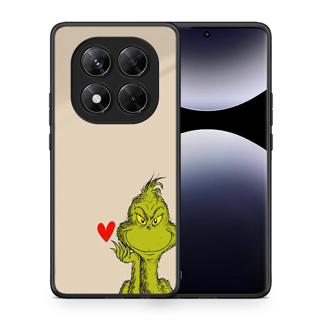 Θήκη Xiaomi Redmi Note 14 Pro 5G / Poco X7 Xmas Grinch από τη Smartfits με σχέδιο στο πίσω μέρος και μαύρο περίβλημα | Xiaomi Redmi Note 14 Pro 5G / Poco X7 Xmas Grinch case with colorful back and black bezels