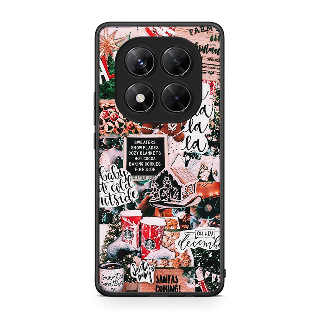 Xiaomi Redmi Note 14 Pro 5G / Poco X7 Xmas Habbits θήκη από τη Smartfits με σχέδιο στο πίσω μέρος και μαύρο περίβλημα | Smartphone case with colorful back and black bezels by Smartfits