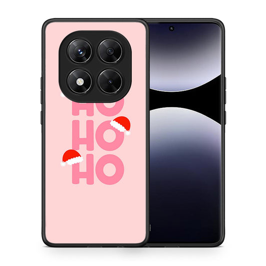 Θήκη Xiaomi Redmi Note 14 Pro 5G / Poco X7 Xmas Ho Ho Ho από τη Smartfits με σχέδιο στο πίσω μέρος και μαύρο περίβλημα | Xiaomi Redmi Note 14 Pro 5G / Poco X7 Xmas Ho Ho Ho case with colorful back and black bezels