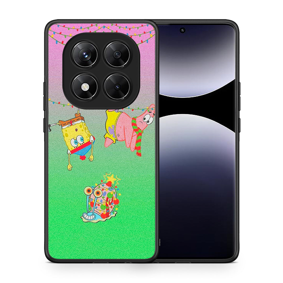 Θήκη Xiaomi Redmi Note 14 Pro 5G / Poco X7 Xmas Lights από τη Smartfits με σχέδιο στο πίσω μέρος και μαύρο περίβλημα | Xiaomi Redmi Note 14 Pro 5G / Poco X7 Xmas Lights case with colorful back and black bezels