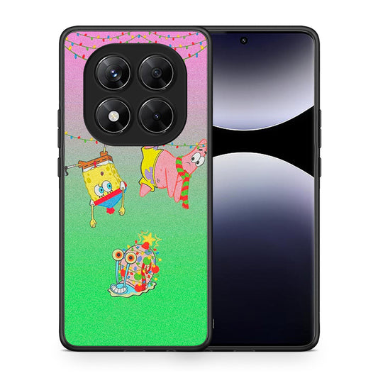 Θήκη Xiaomi Redmi Note 14 Pro 5G / Poco X7 Xmas Lights από τη Smartfits με σχέδιο στο πίσω μέρος και μαύρο περίβλημα | Xiaomi Redmi Note 14 Pro 5G / Poco X7 Xmas Lights case with colorful back and black bezels