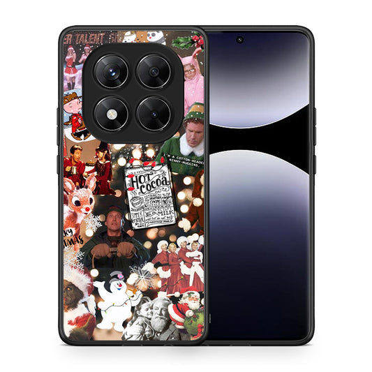 Θήκη Xiaomi Redmi Note 14 Pro 5G / Poco X7 Xmas Movies από τη Smartfits με σχέδιο στο πίσω μέρος και μαύρο περίβλημα | Xiaomi Redmi Note 14 Pro 5G / Poco X7 Xmas Movies case with colorful back and black bezels