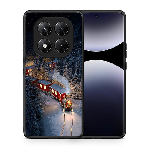 Θήκη Xiaomi Redmi Note 14 Pro 5G / Poco X7 Xmas Train από τη Smartfits με σχέδιο στο πίσω μέρος και μαύρο περίβλημα | Xiaomi Redmi Note 14 Pro 5G / Poco X7 Xmas Train case with colorful back and black bezels