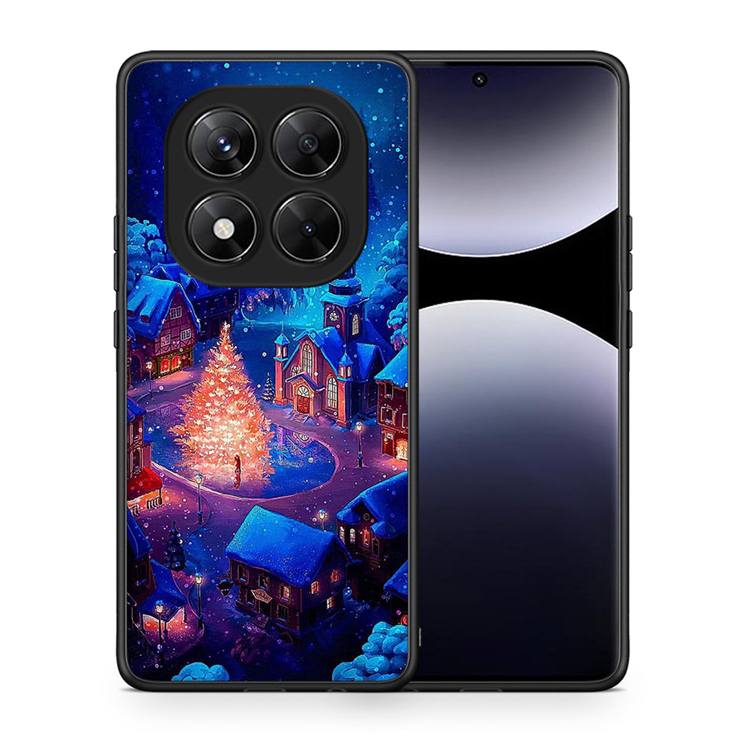 Θήκη Xiaomi Redmi Note 14 Pro 5G / Poco X7 Xmas Village από τη Smartfits με σχέδιο στο πίσω μέρος και μαύρο περίβλημα | Xiaomi Redmi Note 14 Pro 5G / Poco X7 Xmas Village case with colorful back and black bezels