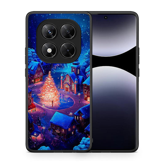 Θήκη Xiaomi Redmi Note 14 Pro 5G / Poco X7 Xmas Village από τη Smartfits με σχέδιο στο πίσω μέρος και μαύρο περίβλημα | Xiaomi Redmi Note 14 Pro 5G / Poco X7 Xmas Village case with colorful back and black bezels
