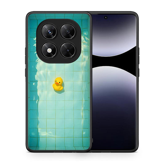 Θήκη Xiaomi Redmi Note 14 Pro 5G / Poco X7 Yellow Duck από τη Smartfits με σχέδιο στο πίσω μέρος και μαύρο περίβλημα | Xiaomi Redmi Note 14 Pro 5G / Poco X7 Yellow Duck case with colorful back and black bezels