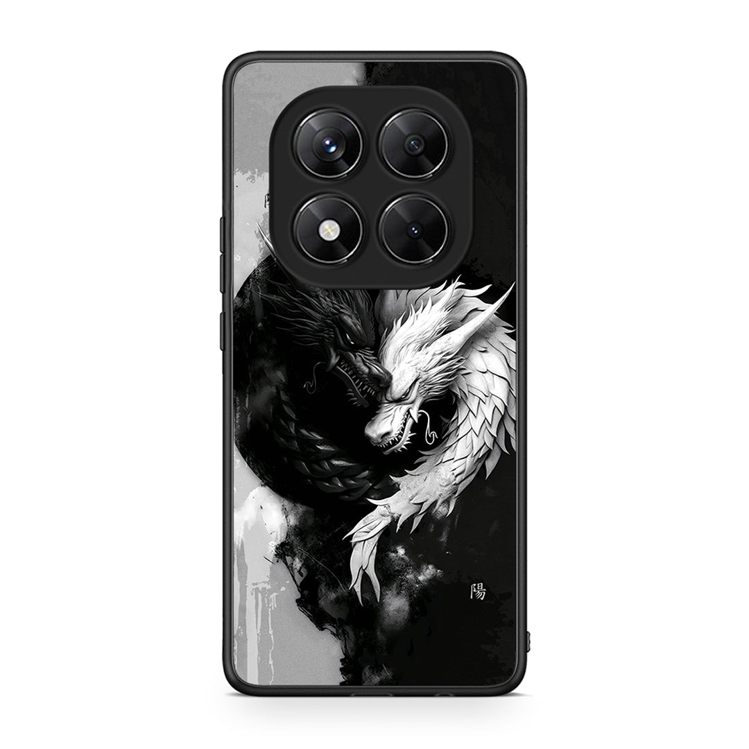 Xiaomi Redmi Note 14 Pro 5G / Poco X7 Yin Yang Θήκη από τη Smartfits με σχέδιο στο πίσω μέρος και μαύρο περίβλημα | Smartphone case with colorful back and black bezels by Smartfits