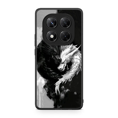 Xiaomi Redmi Note 14 Pro 5G / Poco X7 Yin Yang Θήκη από τη Smartfits με σχέδιο στο πίσω μέρος και μαύρο περίβλημα | Smartphone case with colorful back and black bezels by Smartfits