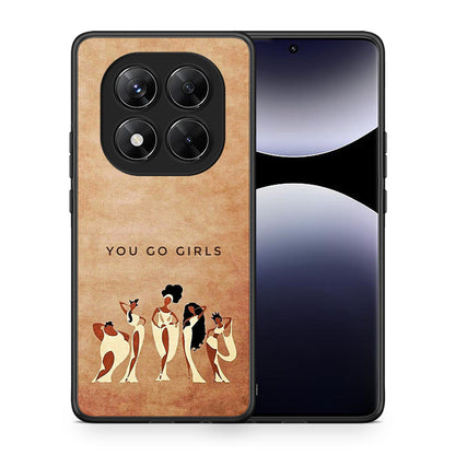 Θήκη Xiaomi Redmi Note 14 Pro 5G / Poco X7 You Go Girl από τη Smartfits με σχέδιο στο πίσω μέρος και μαύρο περίβλημα | Xiaomi Redmi Note 14 Pro 5G / Poco X7 You Go Girl case with colorful back and black bezels